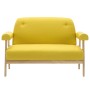 2-Sitzer-Sofa aus gelbem Stoff von , Sofas - Ref: Foro24-246652, Preis: 227,75 €, Rabatt: %