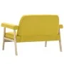2 seater yellow fabric sofa by , Sofas - Ref: Foro24-246652, Price: 209,31 €, Discount: %