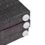 Biombo divisor plegable 120x170 cm plumas blanco y negro de vidaXL, Divisores de ambientes - Ref: Foro24-245889, Precio: 85,1...