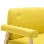 2 seater yellow fabric sofa by , Sofas - Ref: Foro24-246652, Price: 209,31 €, Discount: %