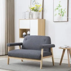 2 seater sofa dark gray fabric by , Sofas - Ref: Foro24-246646, Price: 202,90 €, Discount: %