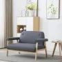 2 seater sofa dark gray fabric by , Sofas - Ref: Foro24-246646, Price: 202,90 €, Discount: %