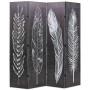 Falttrennwand 160x170 cm mit schwarzen und weißen Federn von vidaXL, Raumteiler - Ref: Foro24-245890, Preis: 113,78 €, Rabatt: %