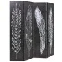 Folding divider screen 160x170 cm black and white feathers by vidaXL, Room dividers - Ref: Foro24-245890, Price: 110,81 €, Di...