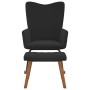 Rocking chair with black velvet footrest by , Rocking chairs - Ref: Foro24-327760, Price: 132,13 €, Discount: %