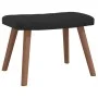 Schaukelstuhl mit Fußstütze aus schwarzem Samt von , Schaukelstühle - Ref: Foro24-327760, Preis: 159,44 €, Rabatt: %