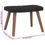 Schaukelstuhl mit Fußstütze aus schwarzem Samt von , Schaukelstühle - Ref: Foro24-327760, Preis: 159,44 €, Rabatt: %