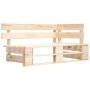 Garden pallet corner sofa impregnated pine wood by , Modular outdoor sofas - Ref: Foro24-3066609, Price: 136,31 €, Discount: %
