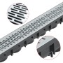 Canales de drenaje 3 unidades acero galvanizado 3 m