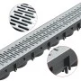 Drainage channels 3 units galvanized steel 3 m by vidaXL, Drains - Ref: Foro24-142877, Price: 81,78 €, Discount: %