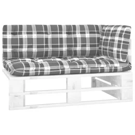 Corner garden sofa made of white impregnated pine wood pallets by , Modular outdoor sofas - Ref: Foro24-3066578, Price: 126,4...