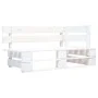 Corner garden sofa made of white impregnated pine wood pallets by , Modular outdoor sofas - Ref: Foro24-3066578, Price: 126,4...