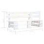 Corner garden sofa made of white impregnated pine wood pallets by , Modular outdoor sofas - Ref: Foro24-3066578, Price: 126,4...