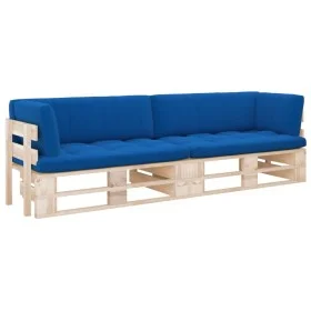 2-seater pallet sofa with impregnated pine wood cushions by , Garden sets - Ref: Foro24-3066682, Price: 235,83 €, Discount: %