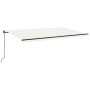 Cream manual retractable awning 500x350 cm by , Awnings - Ref: Foro24-3069222, Price: 503,38 €, Discount: %