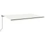 Toldo retráctil manual color crema 500x350 cm de , Toldos - Ref: Foro24-3069222, Precio: 490,56 €, Descuento: %