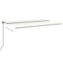 Cream manual retractable awning 500x350 cm by , Awnings - Ref: Foro24-3069222, Price: 503,38 €, Discount: %