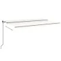 Toldo retráctil manual color crema 500x350 cm de , Toldos - Ref: Foro24-3069222, Precio: 490,56 €, Descuento: %