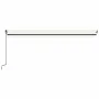 Toldo retráctil manual color crema 500x350 cm de , Toldos - Ref: Foro24-3069222, Precio: 490,56 €, Descuento: %