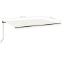 Cream manual retractable awning 500x350 cm by , Awnings - Ref: Foro24-3069222, Price: 503,38 €, Discount: %