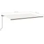 Toldo retráctil manual color crema 500x350 cm de , Toldos - Ref: Foro24-3069222, Precio: 490,56 €, Descuento: %