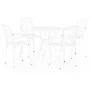 Bistro table and chairs 5 pieces white cast aluminum by , Garden sets - Ref: Foro24-3070609, Price: 647,42 €, Discount: %