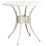 Bistro table and chairs 5 pieces white cast aluminum by , Garden sets - Ref: Foro24-3070609, Price: 659,75 €, Discount: %