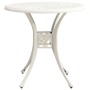 Bistro table and chairs 5 pieces white cast aluminum by , Garden sets - Ref: Foro24-3070609, Price: 659,75 €, Discount: %