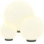 LED ball lamp set 3 spherical pcs 20/30/40 cm PMMA by vidaXL, Outdoor lighting - Ref: Foro24-50659, Price: 102,63 €, Discount: %