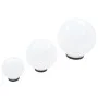 Juego de lámparas de bola LED 3 pzas esféricas 20/30/40 cm PMMA de vidaXL, Iluminación de exterior - Ref: Foro24-50659, Preci...