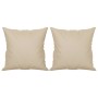 3-seater sofa with cream microfiber fabric cushions 180 cm by , Sofas - Ref: Foro24-3200981, Price: 360,75 €, Discount: %