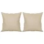 3-seater sofa with cream microfiber fabric cushions 180 cm by , Sofas - Ref: Foro24-3200981, Price: 354,35 €, Discount: %