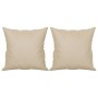 2-seater sofa with cream microfiber fabric cushions 120 cm by , Sofas - Ref: Foro24-3200969, Price: 242,42 €, Discount: %