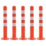 Verkehrsleitpoller aus Kunststoff 75 cm 5 Stück von vidaXL, Parkschilder und Furten - Ref: Foro24-142829, Preis: 98,03 €, Rab...