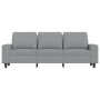 3-seater sofa with light gray fabric stool 180 cm by , Sofas - Ref: Foro24-3201151, Price: 331,27 €, Discount: %