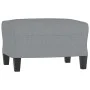 3-seater sofa with light gray fabric stool 180 cm by , Sofas - Ref: Foro24-3201151, Price: 269,56 €, Discount: %
