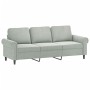 3-seater sofa with light gray velvet stool 180 cm by , Sofas - Ref: Foro24-3201215, Price: 335,62 €, Discount: %