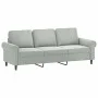 3-seater sofa with light gray velvet stool 180 cm by , Sofas - Ref: Foro24-3201215, Price: 330,33 €, Discount: %