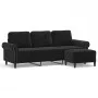 3-Sitzer-Sofa mit schwarzem Samthocker 180 cm von , Sofas - Ref: Foro24-3201220, Preis: 364,27 €, Rabatt: %