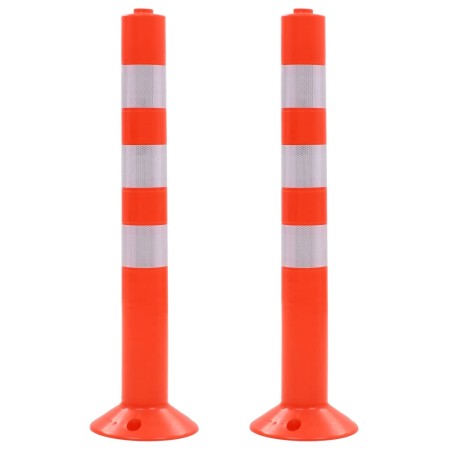 Plastic traffic control bollards 75 cm 2 units by vidaXL, Parking signs and fords - Ref: Foro24-142828, Price: 55,38 €, Disco...