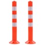 Plastic traffic control bollards 75 cm 2 units by vidaXL, Parking signs and fords - Ref: Foro24-142828, Price: 55,38 €, Disco...