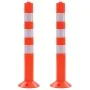 Plastic traffic control bollards 75 cm 2 units by vidaXL, Parking signs and fords - Ref: Foro24-142828, Price: 54,34 €, Disco...