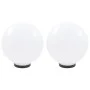 LED-Kugellampen-Set 2 Kugelstücke 30 cm PMMA von vidaXL, Außenbeleuchtung - Ref: Foro24-50656, Preis: 64,96 €, Rabatt: %
