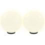 LED ball lamp set 2 spherical pieces 30 cm PMMA by vidaXL, Outdoor lighting - Ref: Foro24-50656, Price: 59,39 €, Discount: %