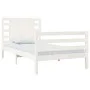 Solid white pine wood bed frame 100x200 cm by , Beds and slatted bases - Ref: Foro24-3104274, Price: 122,56 €, Discount: %