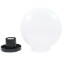 Set of 2 spherical LED ball lamps 25 cm PMMA by vidaXL, Outdoor lighting - Ref: Foro24-50655, Price: 46,52 €, Discount: %