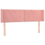 Rosa Samtkopfteil 147x16x78/88 cm von , Kopf- und Fußteile - Ref: Foro24-3118681, Preis: 64,38 €, Rabatt: %