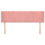 Rosa Samtkopfteil 147x16x78/88 cm von , Kopf- und Fußteile - Ref: Foro24-3118681, Preis: 64,38 €, Rabatt: %