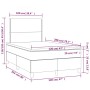 Boxspringbett mit Matratze und LED-Rosa-Samt 120x200 cm von , Betten und Lattenroste - Ref: Foro24-3136058, Preis: 409,81 €, ...
