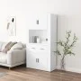 Aparador alto madera contrachapada blanco de , Aparadores - Ref: Foro24-3185367, Precio: 166,36 €, Descuento: %